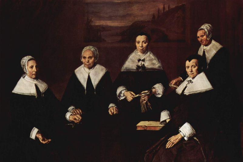 Frans Hals Gruppenportrat der Regentinnen des Altfrauenhospitzes in Haarlem oil painting picture